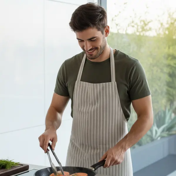 Sobre mí en barra lateral: Manuel Hernández cocinando